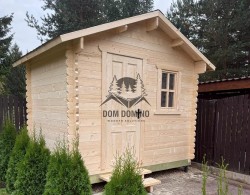 Хоз блок из бруса ГНОМ 2