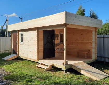 Садовый домик с террасой РУБИН