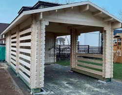 Навес для Машины с хозблоком КАЛИНКА 2