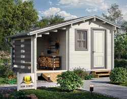 Хозблок из бруса АЛЁНА