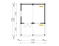 Садовый дом из сухого бруса ДРУГ
