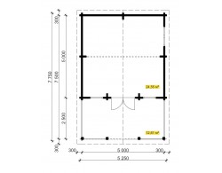 Летний дом из бруса КИПР