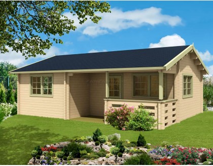 Садовый дом из бруса КОСМОС