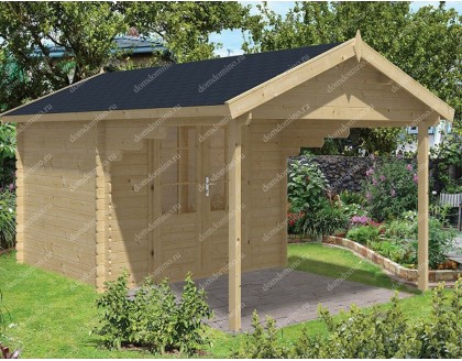 Летняя кухня из бруса МАЛИНОВКА