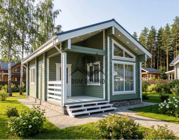 Дачный дом из сухого бруса ВОСХОД