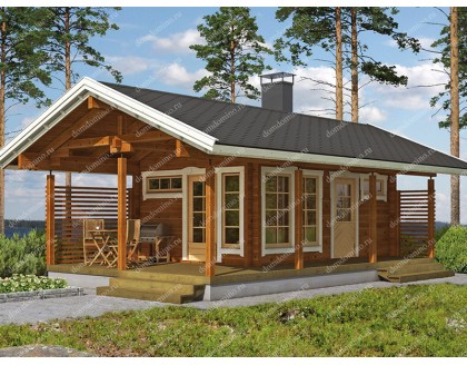 Дачный дом с верандой ПРИМОРСКИЙ