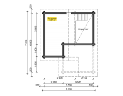 Маленький дачный домик УТЕС