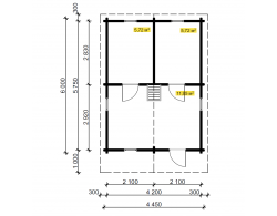 Садовый дом ВЕСНА 7 с антресолью