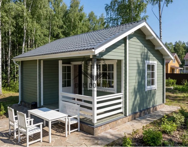 Дачный дом с антресолью ЕВА 