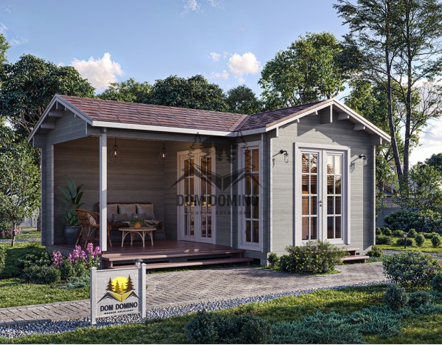 РАЙ 2 угловой домик из бруса