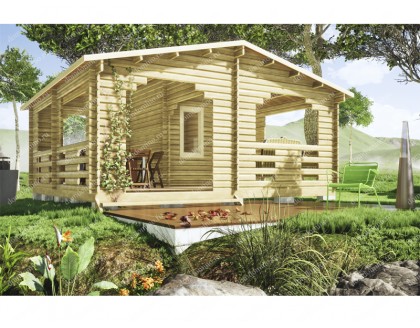 Летняя кухня из бруса МАРУСЯ