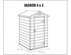 Сарай Манор 4х3 (Manor 4x3), серый