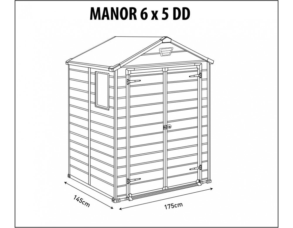 Сарай Манор 6x5DD (Manor 6x5DD), серый