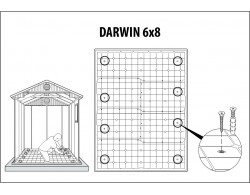 Сарай Дарвин 6х8 (Darwin 6x8), серый