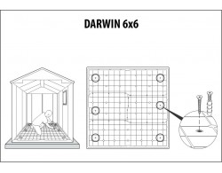 Сарай Дарвин 6х6 (Darwin 6x6), серый