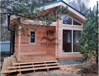 Дачный дом из сухого бруса ВОСХОД