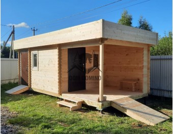 Садовый домик с террасой РУБИН