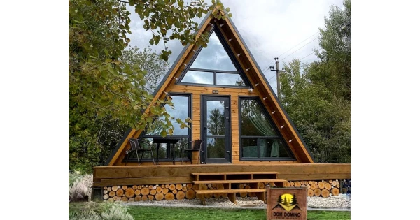 Дом из бруса A-Frame, размер 6x9, заказать строительство в Москве и МО. Domdomino 8(495) 215-54-65